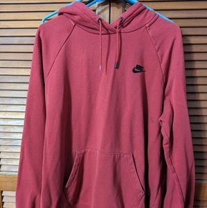 women's Nike hoodie red xxl